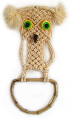 Alfonso, a Whimsical Macram Owl